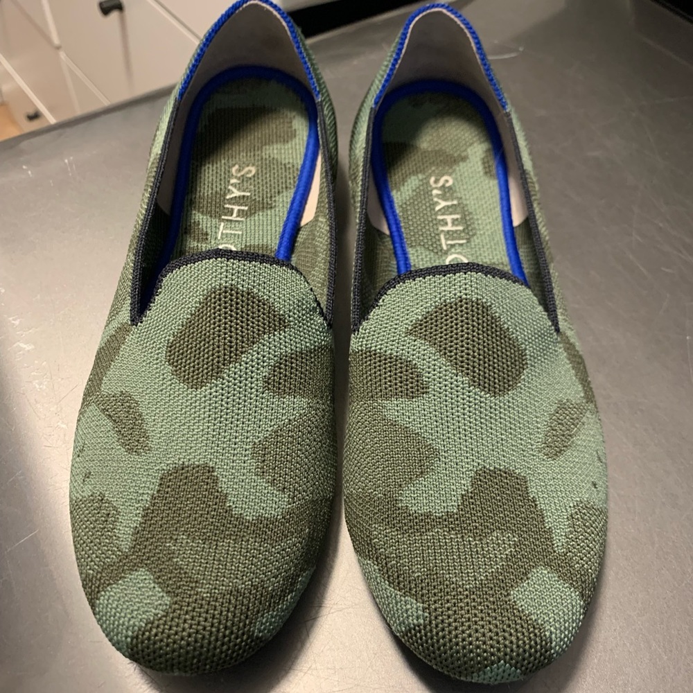 Rothy’s Green Camo Loafer, 8.5
